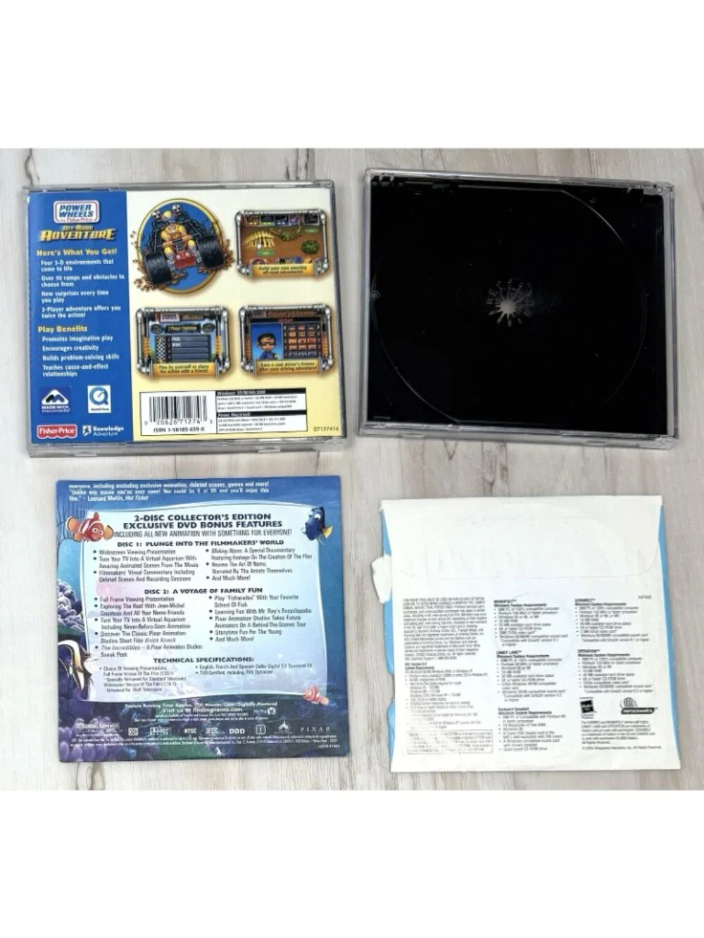 VTG Lot 4 Kids Windows PC GAMES Educational Fun Rudolph Power Wheels Monopoly